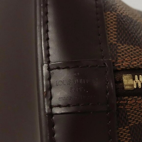 LOUIS VUITTON Damier Ebene Alma Hand Bag LV Auth - Picture 10 of 16
